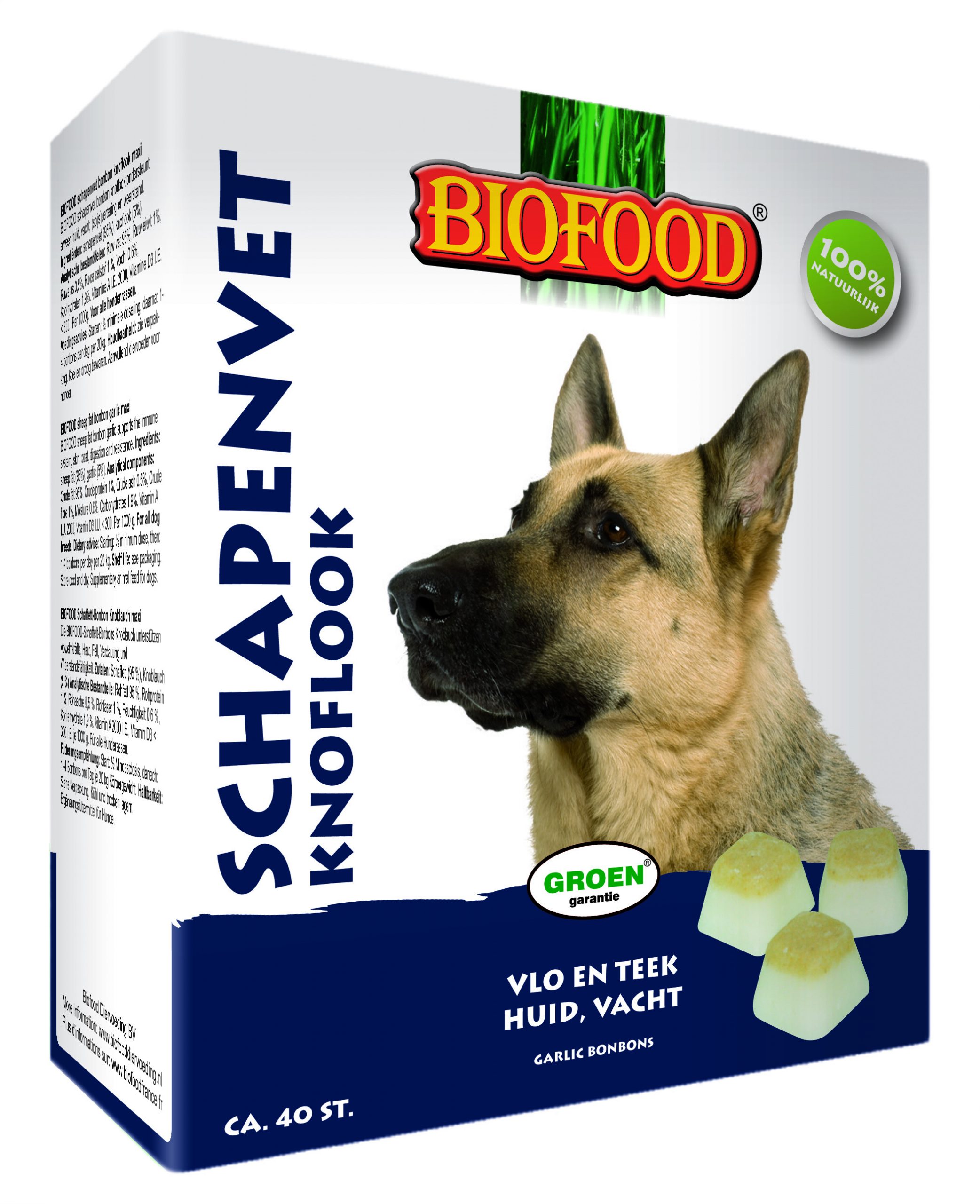 Biofood maxi knoflook 40 stuks - Dierspeciaalmagazijn. Complete dierspeciaalzaak